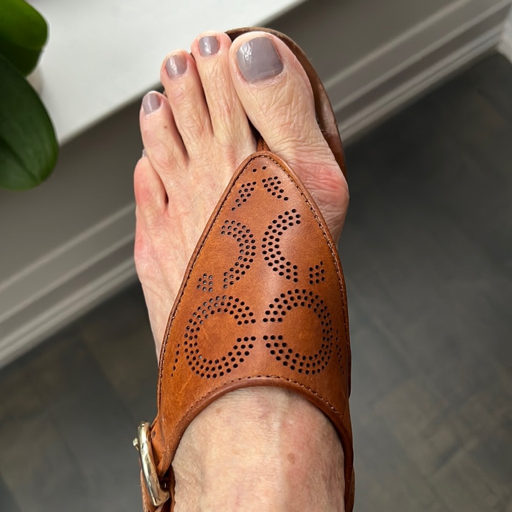 COACH leather sandals, size 5.5